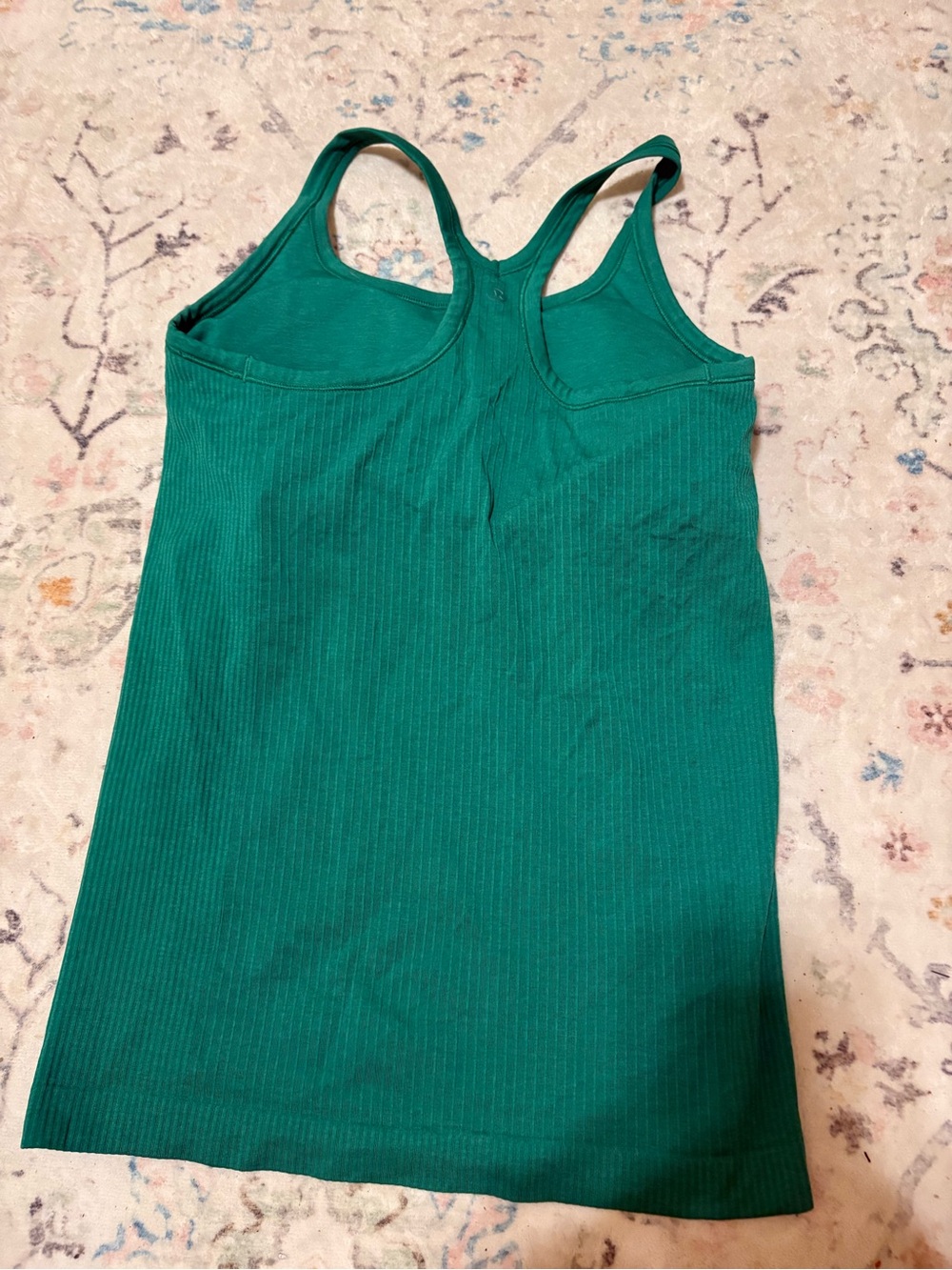 Lulu tank. Size 8 women’s. Green ribbed. Like new!